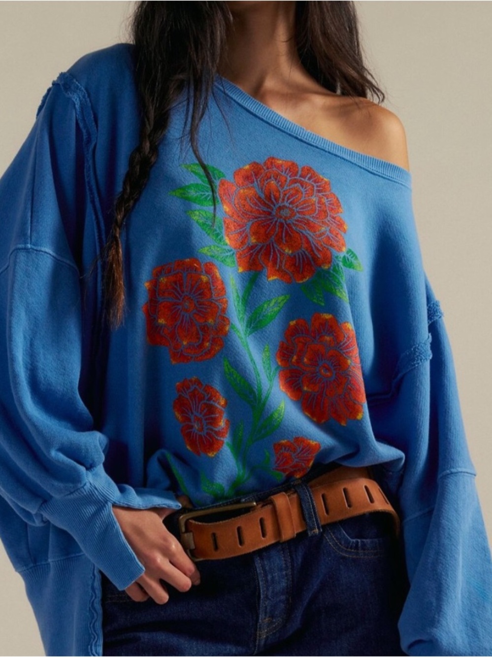 Free People We The Free Camden Swedish Blue Flower